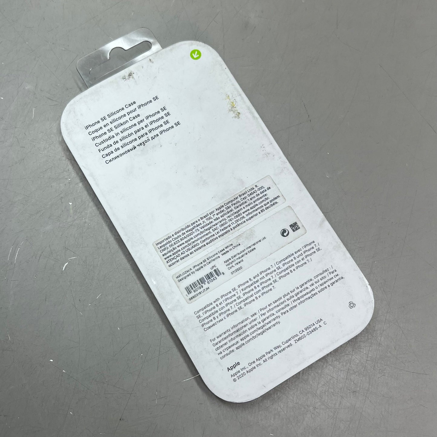 APPLE Silicone Case For Apple iPhone SE (2nd Generation) White MXYJ2ZM/A(Return)