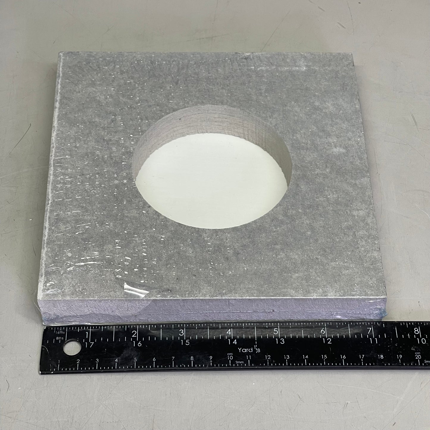 PORTLANDPRODUCTS (10 PACK) Primed Smooth Small Light Block O/D 7.25" x 7.25" x I/D 3-5/8" Grey PPS231LBS