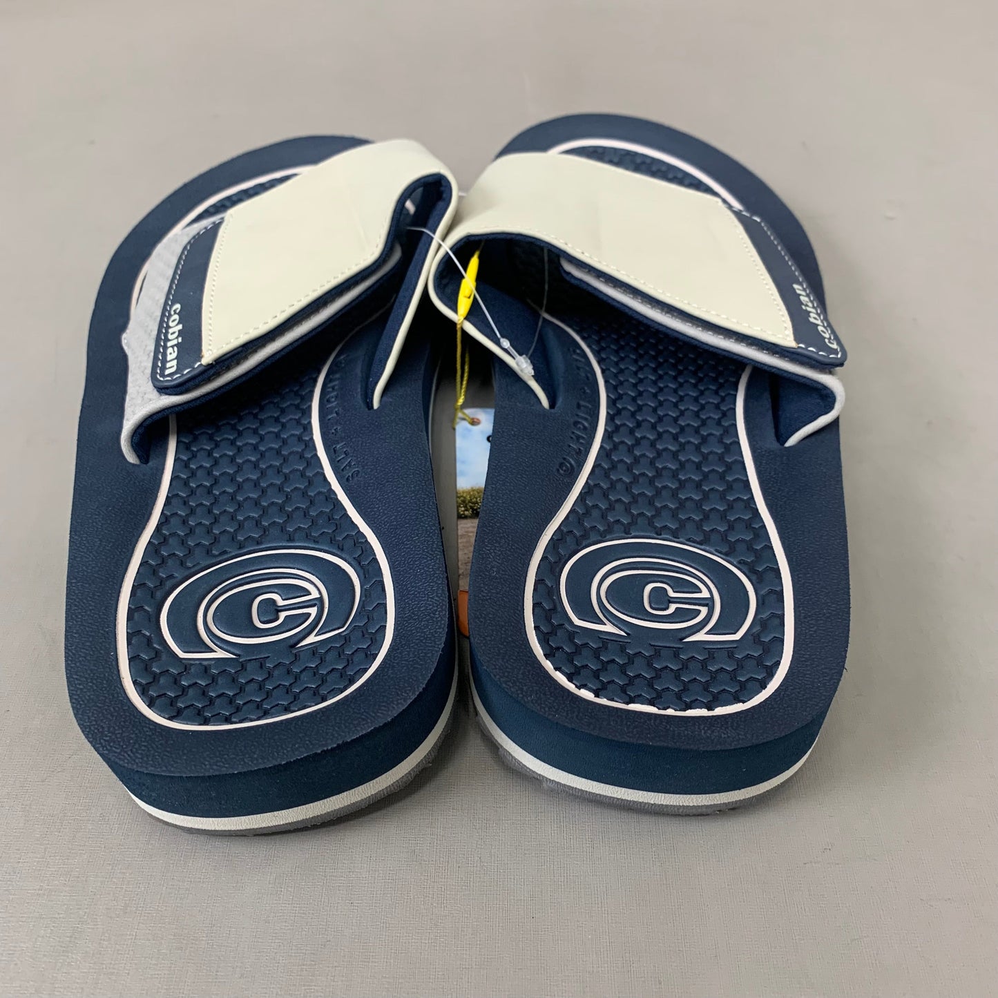 COBIAN DRT Synthetic Leather Strap Slide Sandals Men's Sz 13, 46 EU Navy DRS24-410-13
