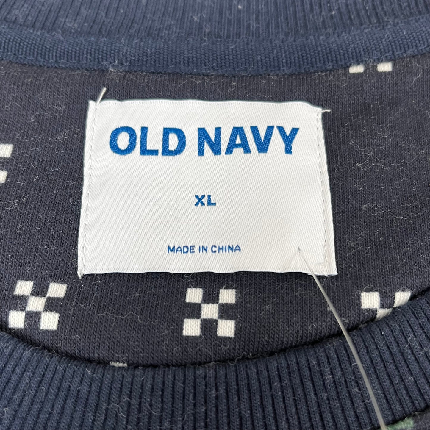 OLD NAVY Men's Christmas Holiday Buddy the Elf Crewneck Sweatshirt Sz
 XL Navy/Green 572579-00-1