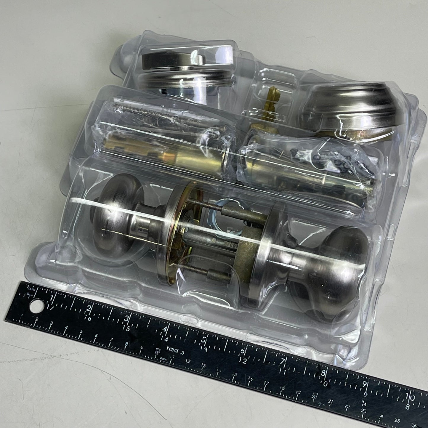 KWIKSET Smartkey Security Dual Key Door Knob Dead Bolt Satin Nickel (New Other)