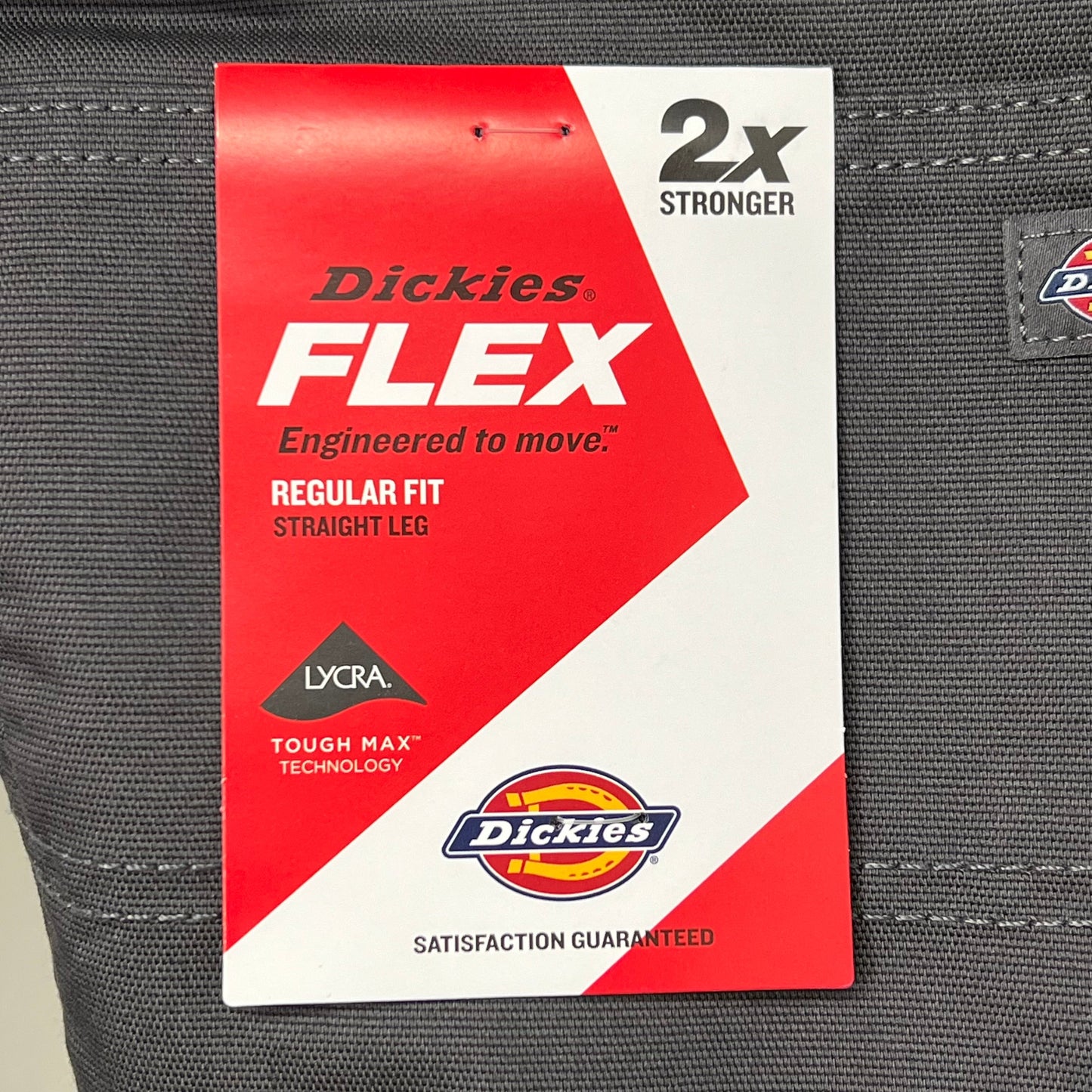DICKIES Flex Regular Fit Double Knee Pant Mns Sz 32X34 Stonewashed Slate DP903SSL