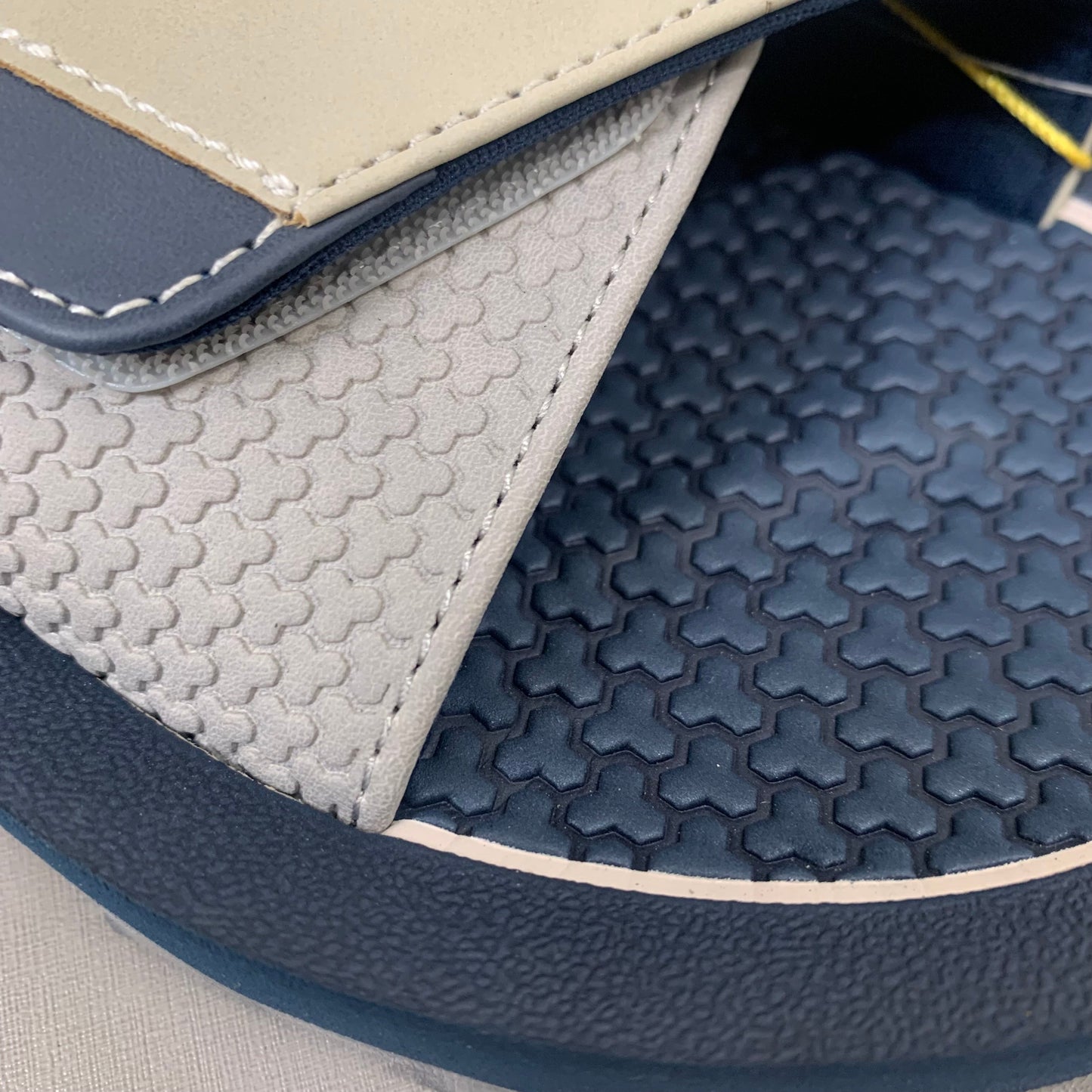 COBIAN DRT Synthetic Leather Strap Slide Sandals Men's Sz 13, 46 EU Navy DRS24-410-13