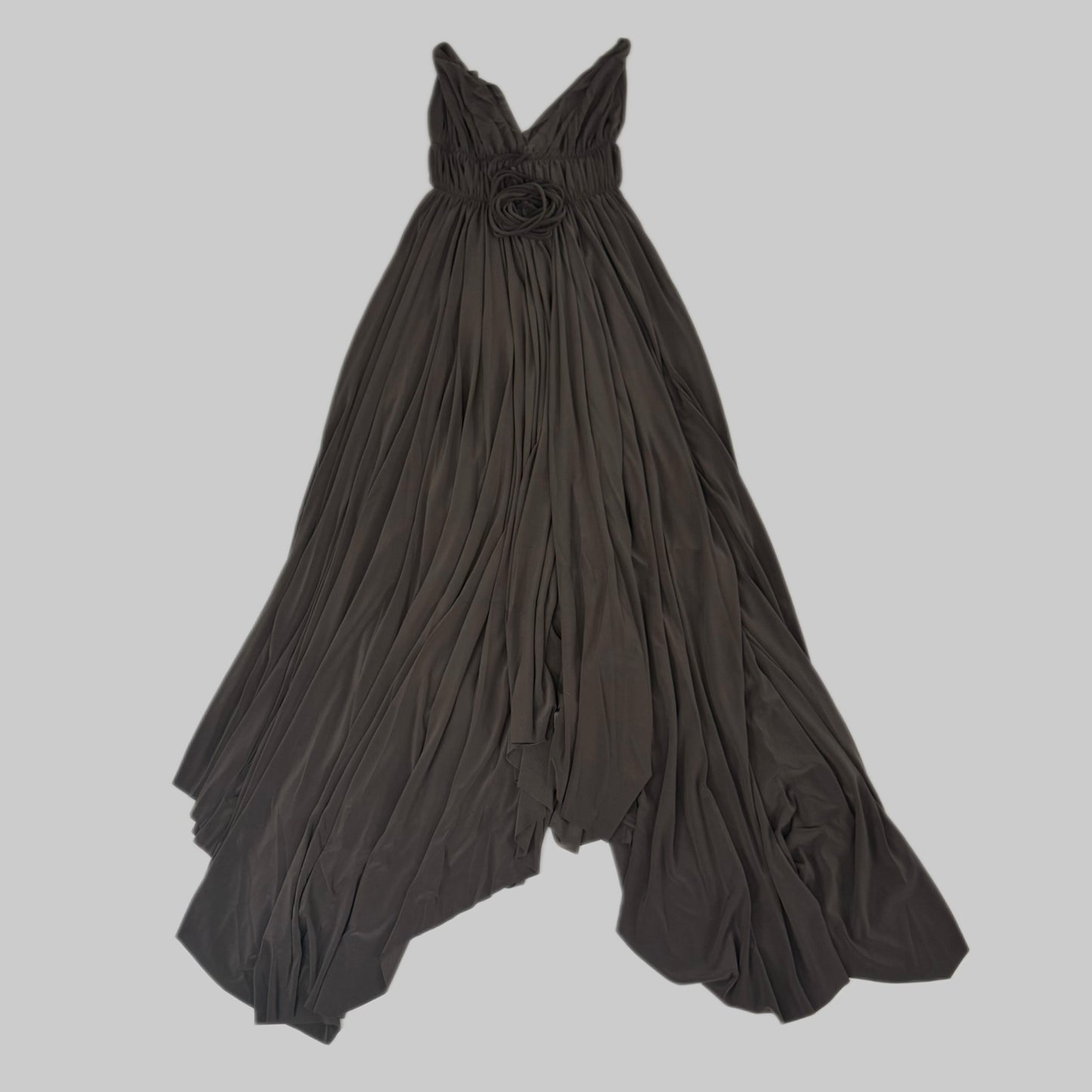 NORMA KAMALI Goddess Dress Unlined Women's Sz XS/34 Chocolate KK3233PL292028
