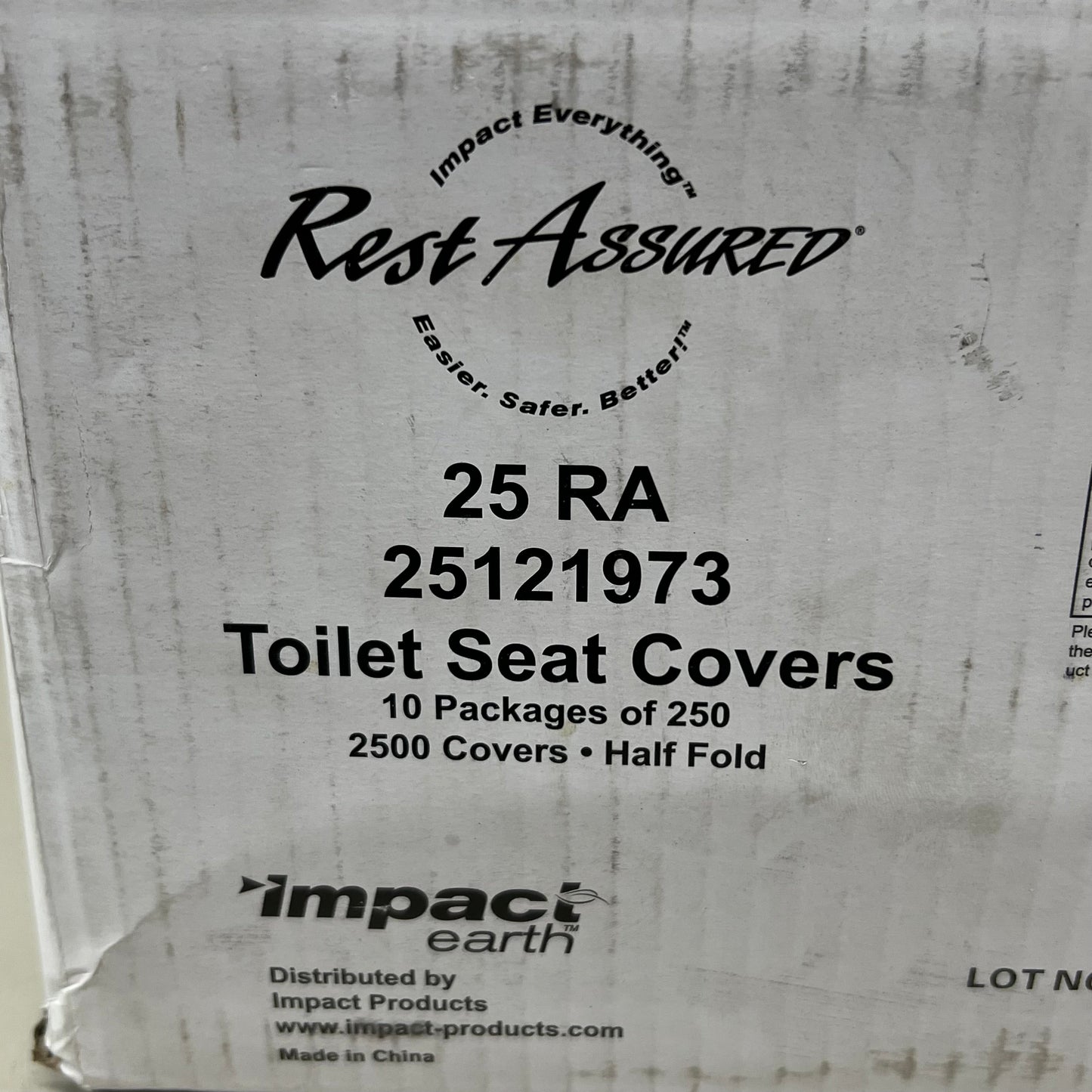 IMPACT EARTH (10 Pack) Toilet Seat Cover 250 toilet seat covers White 25121973