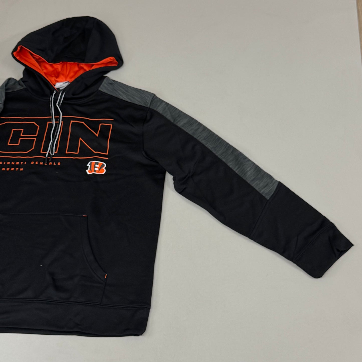 NFL Cincinnati Bengals Hoodie AFC North Sweatshirt Pullover SZ XXL Black 1802967