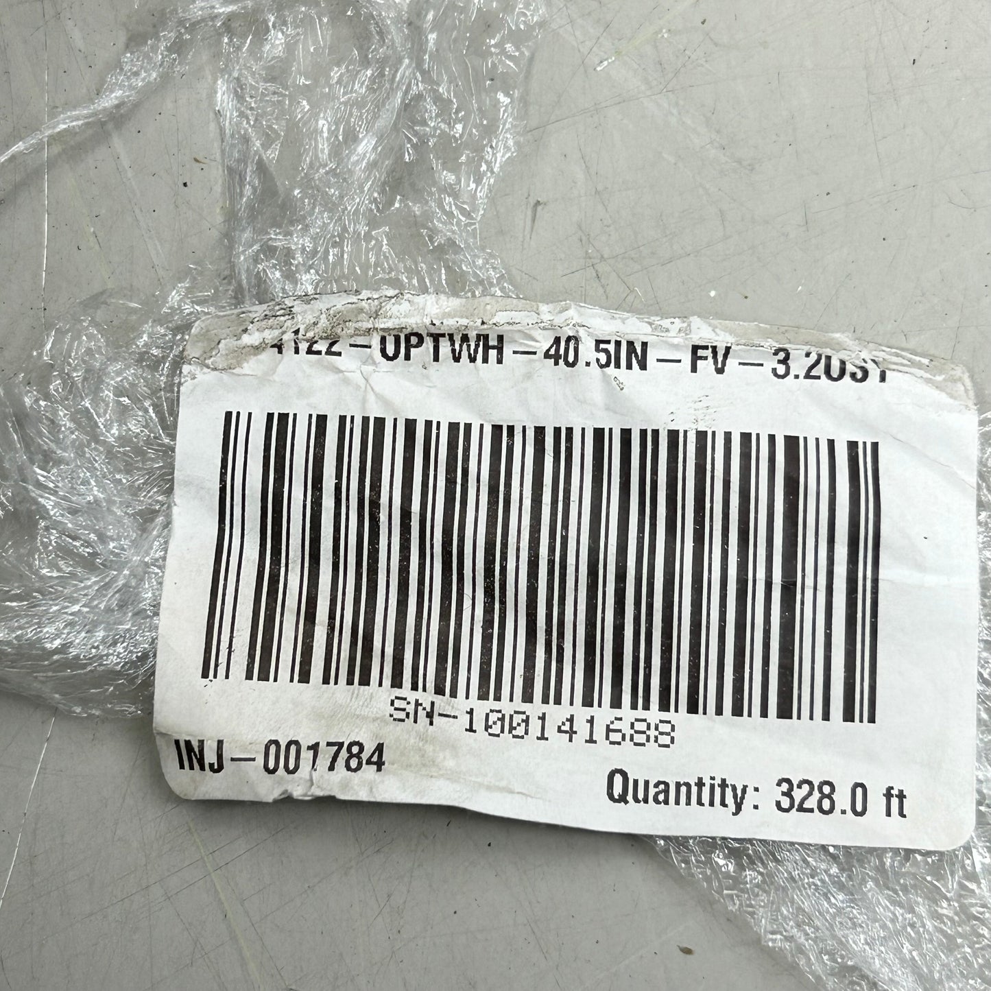 Textured Lining Fabric/Material Roll 40.5"x 328.0' White