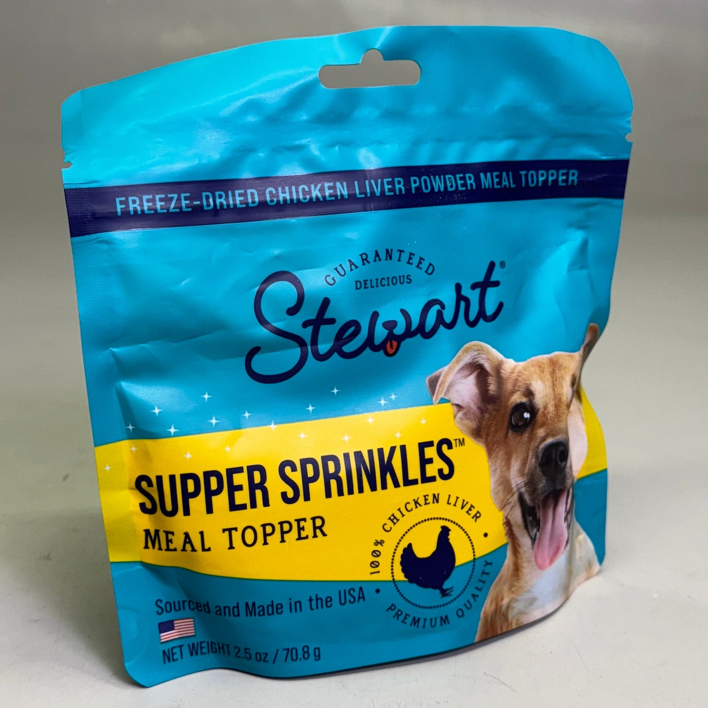 ZA@ STEWART (12 PACK) Supper Sprinkles Chicken Liver Meal Topper 2.5 oz BB 09/25 (AS-IS)