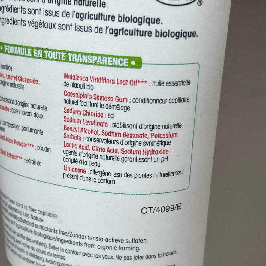 SO BIO ETIC (3-PACK) Shampooing Cheveux Fortifies Guarana Bio Shampoo 8.45 FL OZ (New)