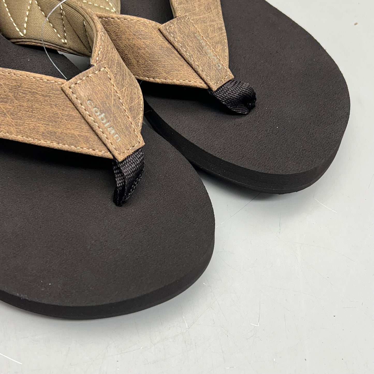 COBIAN Floater Sandals Synthetic Strap Men's Sz 8, EU 40 Mocha FLT18-203-8