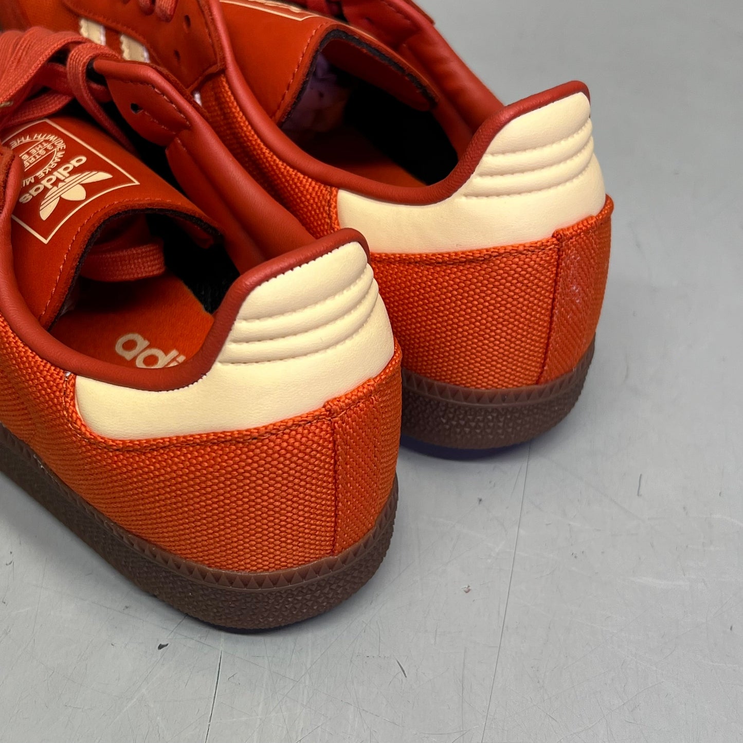 ZA@ ADIDAS Samba OG Soccer Inspired Sneaker Men's Sz 6.5 Collegiate Orange ID1453