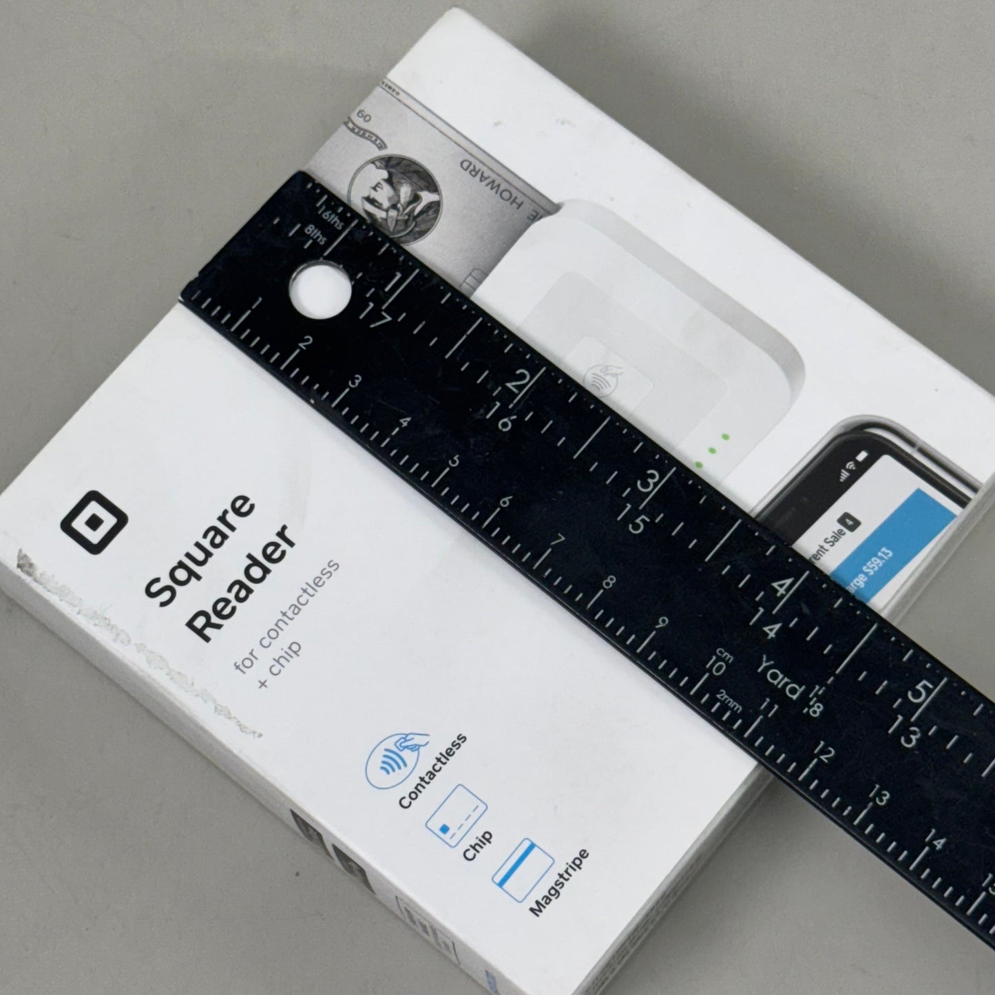 SQUARE Square Reader for Contactless and Chip 2nd Generation 4" x 4" White REV-04