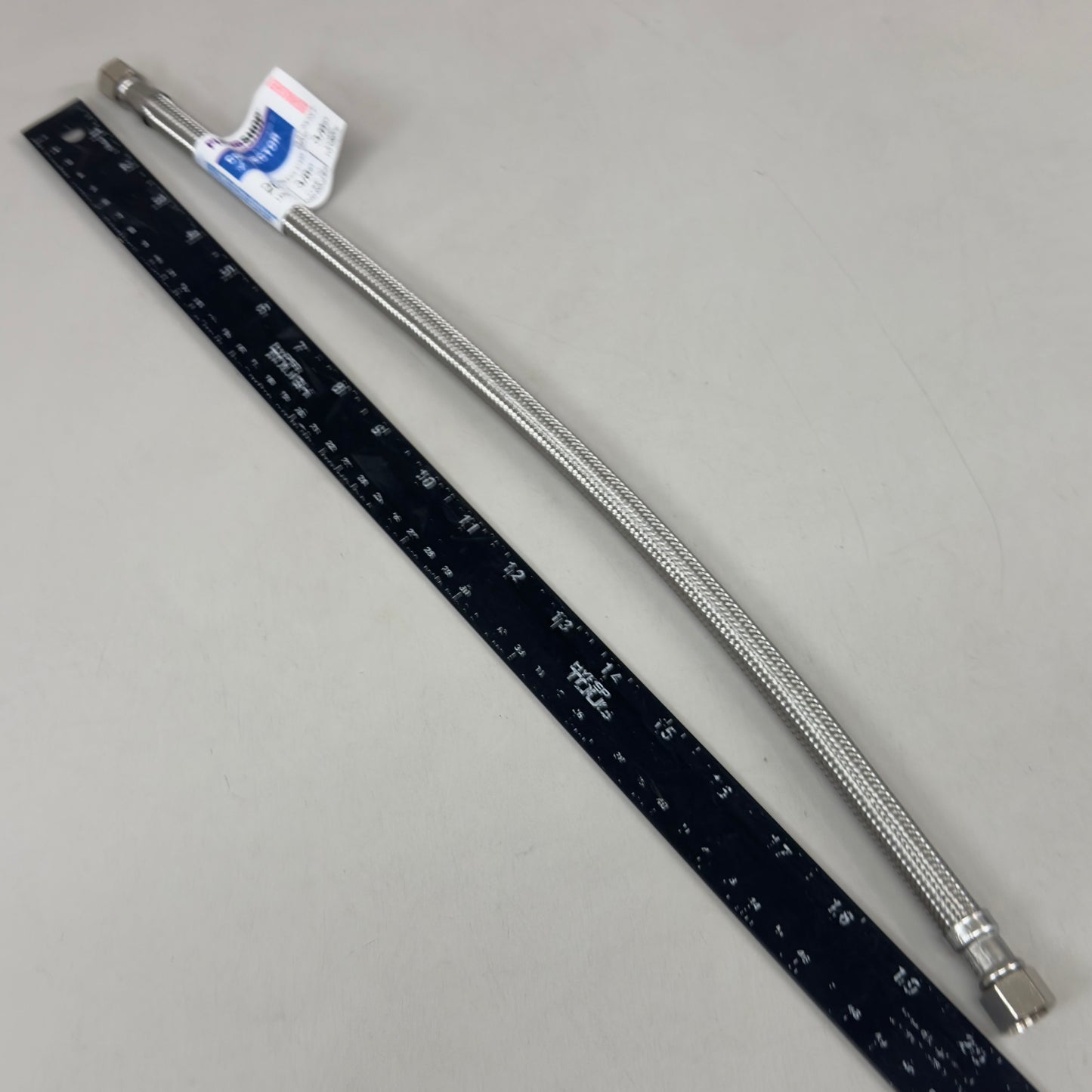 PLUMBSHOP  (5 Pack) Braided Stainless Steel Faucet Connector 3/8" Compression X 1/2" FIP PLS1-20A-F