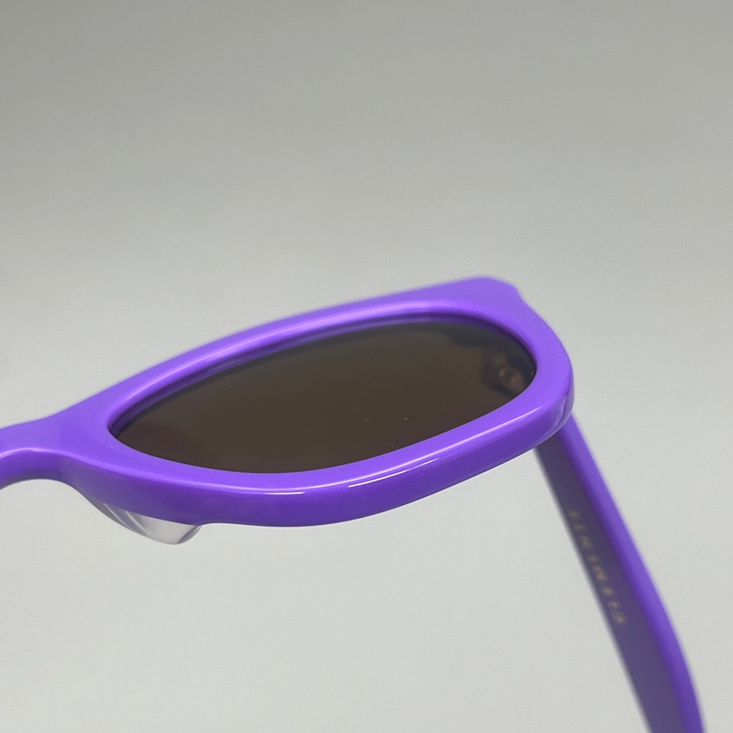 FRIDA MAE CHEEK Clemente Square Polarized Lens Sunglasses Purple SUN-SQUARE-PUR AS-IS