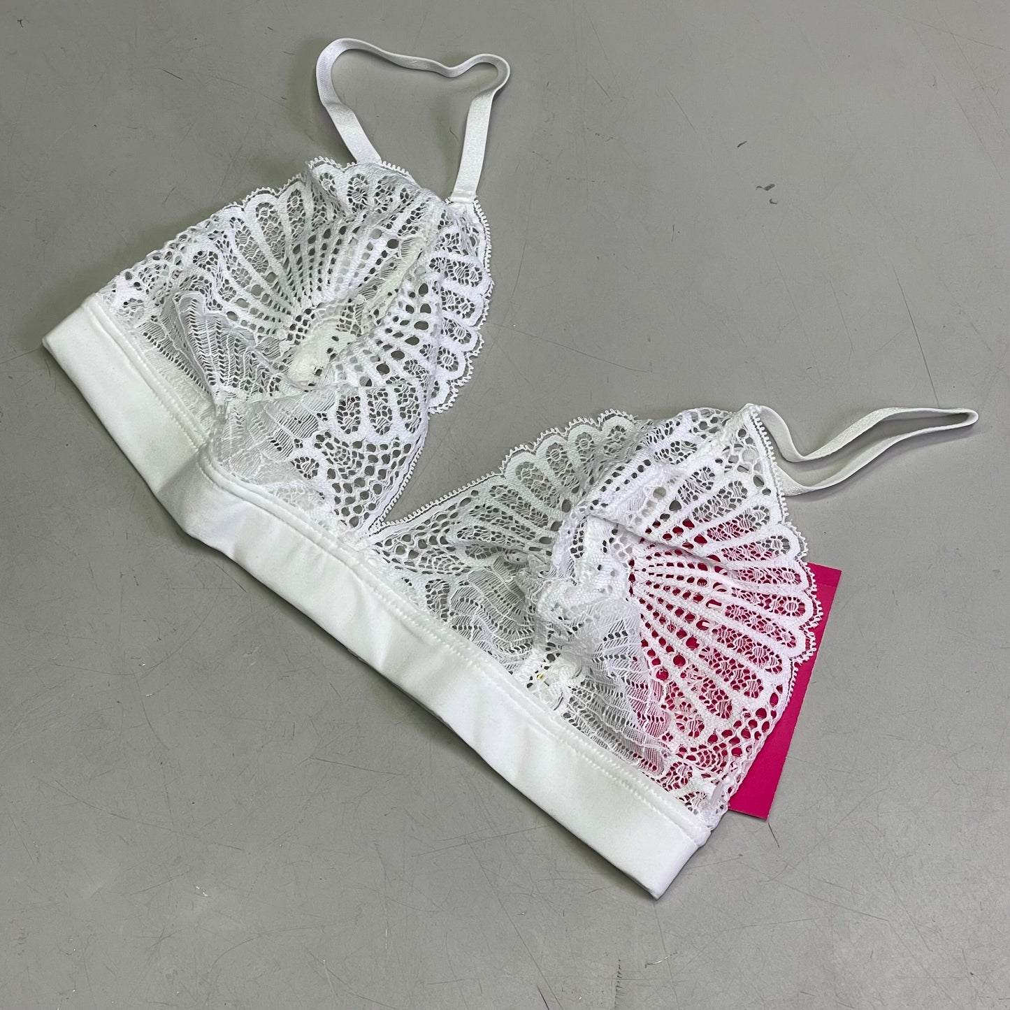 COMMANDO Butter + Lace Bralette Small White GEO500WHT