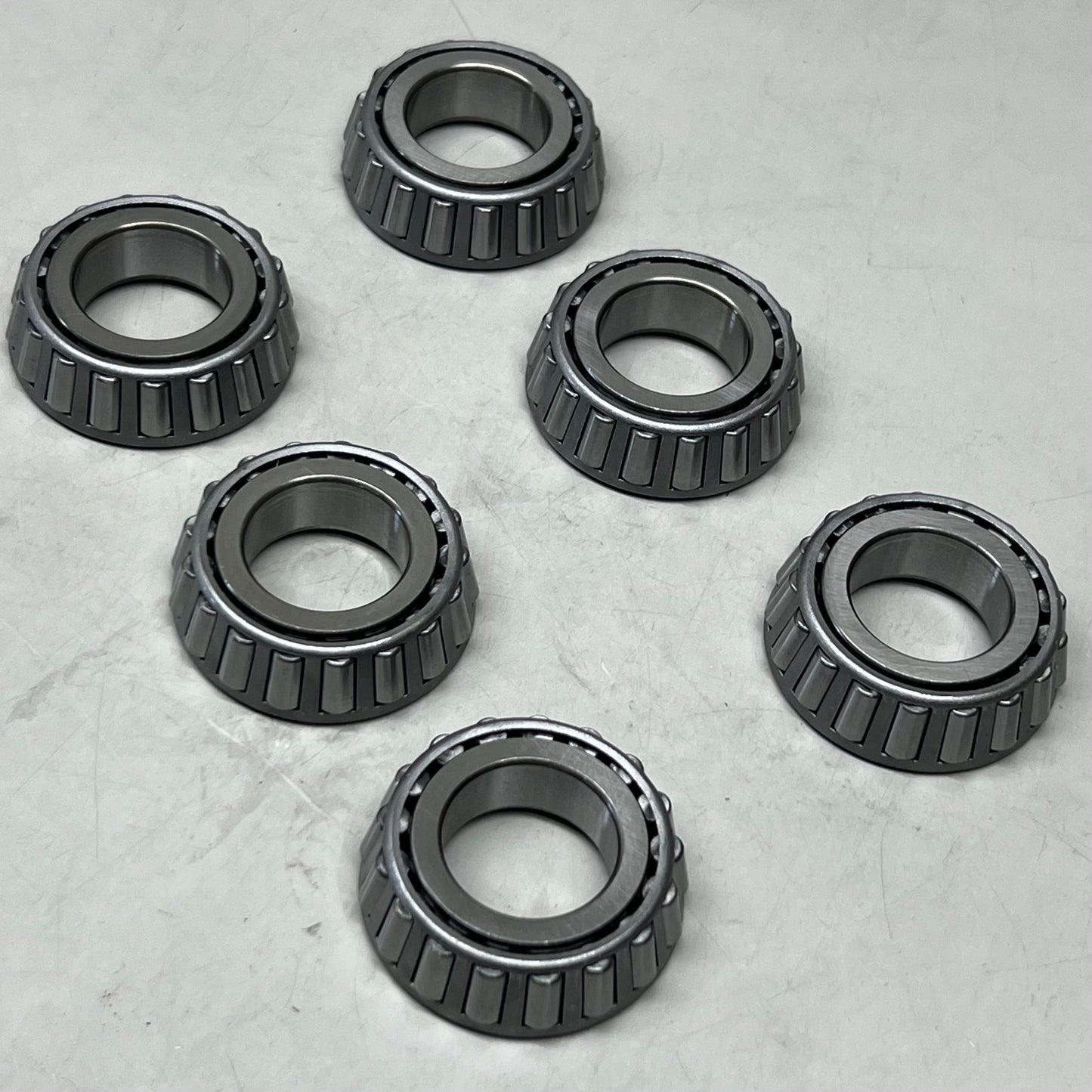 (6 PACK) Tapered Roller Bearing Cone 14125A Sz 1.5”- 2.5”D x1.5 Silver