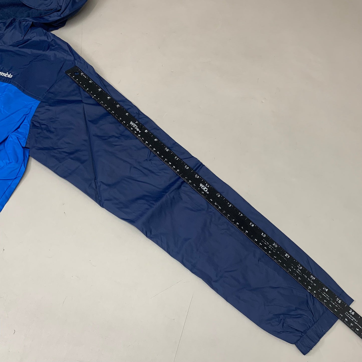 COLUMBIA Rain-Zilla Fleece Lined Jacket Youth Sz XL Bright Indigo/Navy RB3418-433
