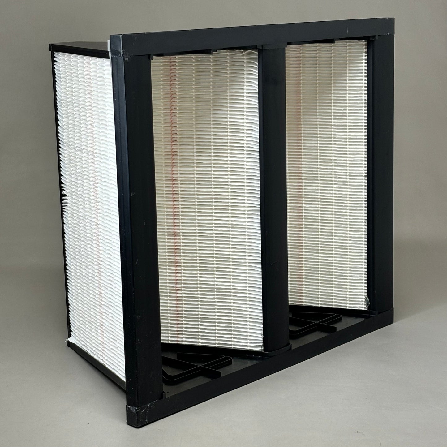 GRAINGER V Bank Air Filter Fiberglass Plastic Downstream Face 24x24x12 33E916