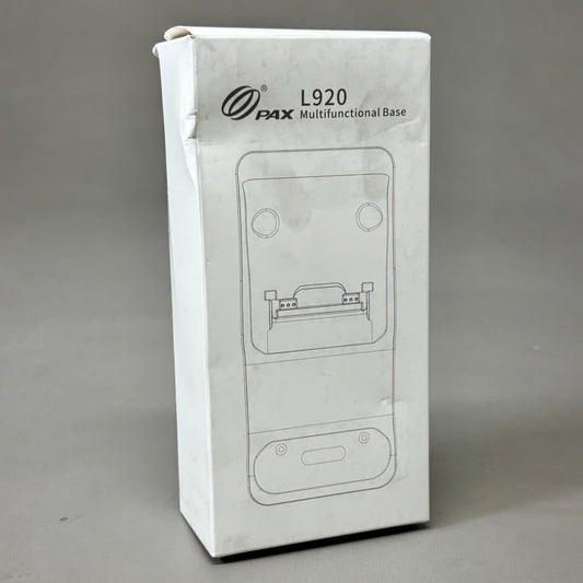 PAX Efficient Charging Dock w/ Ethernet & USB 920 Android Terminal White L920-BM
