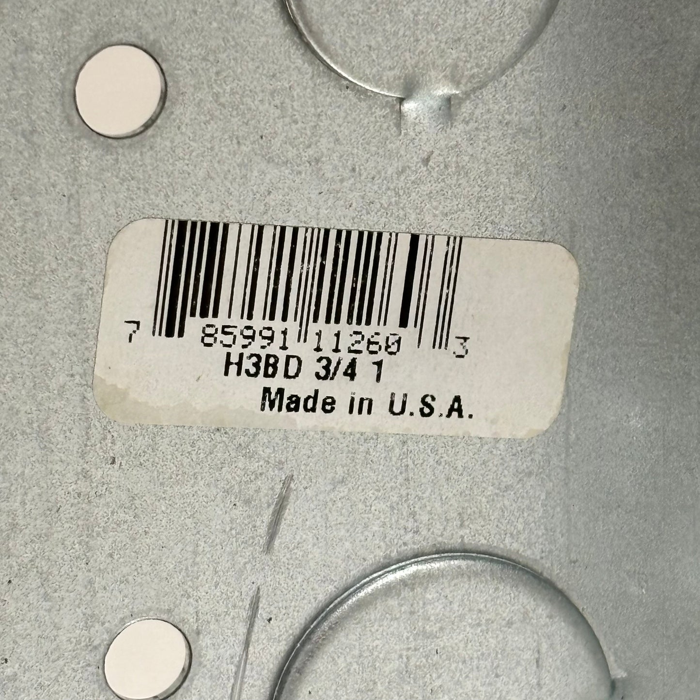 STEEL CITY Deep Box Galvanized Steel 3-GANG 3/4" 2-1/2" Deep 3/4" & 1" H3BD3/4 1