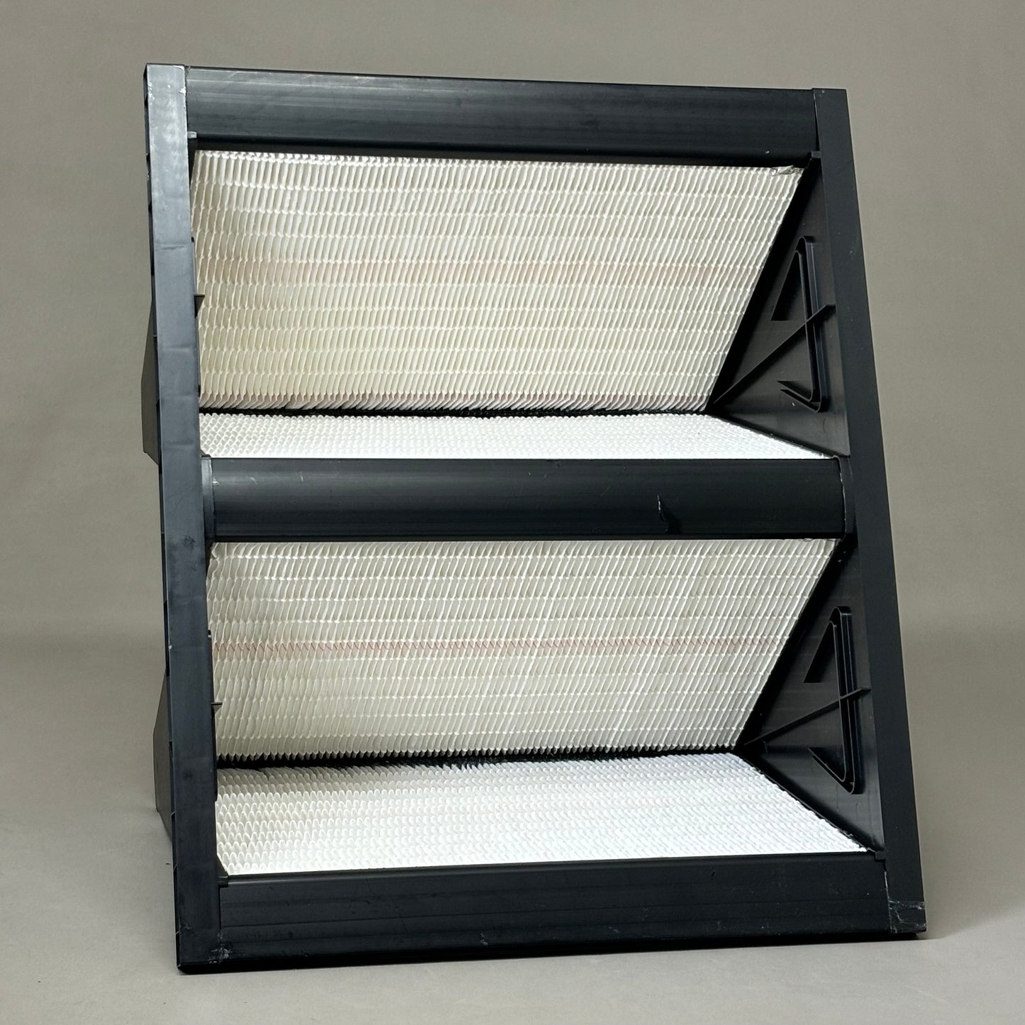 GRAINGER V Bank Air Filter Fiberglass Plastic Downstream Face 24x24x12 33E916