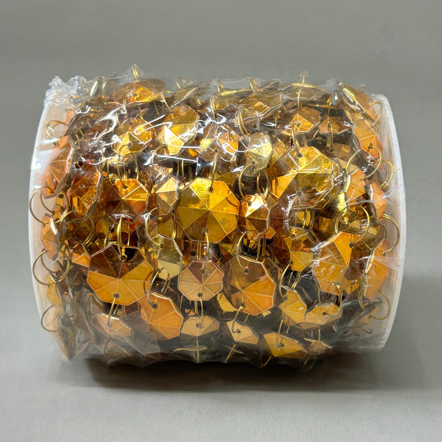 RAZ IMPORTS Christmas Garland Crystal Jewels Plastic & Iron 10 Yard Gold G4202292