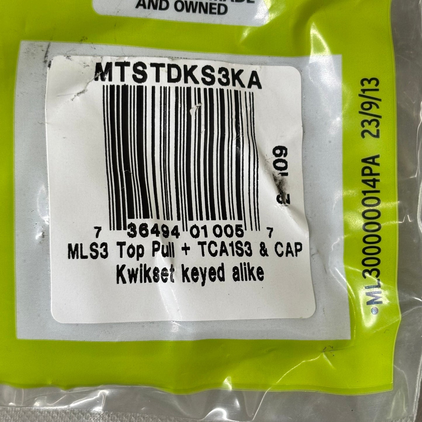 D & D TECHNOLOGIES High Security Magnalatch Series 3 Top Pull Black MTSTDKS3KA