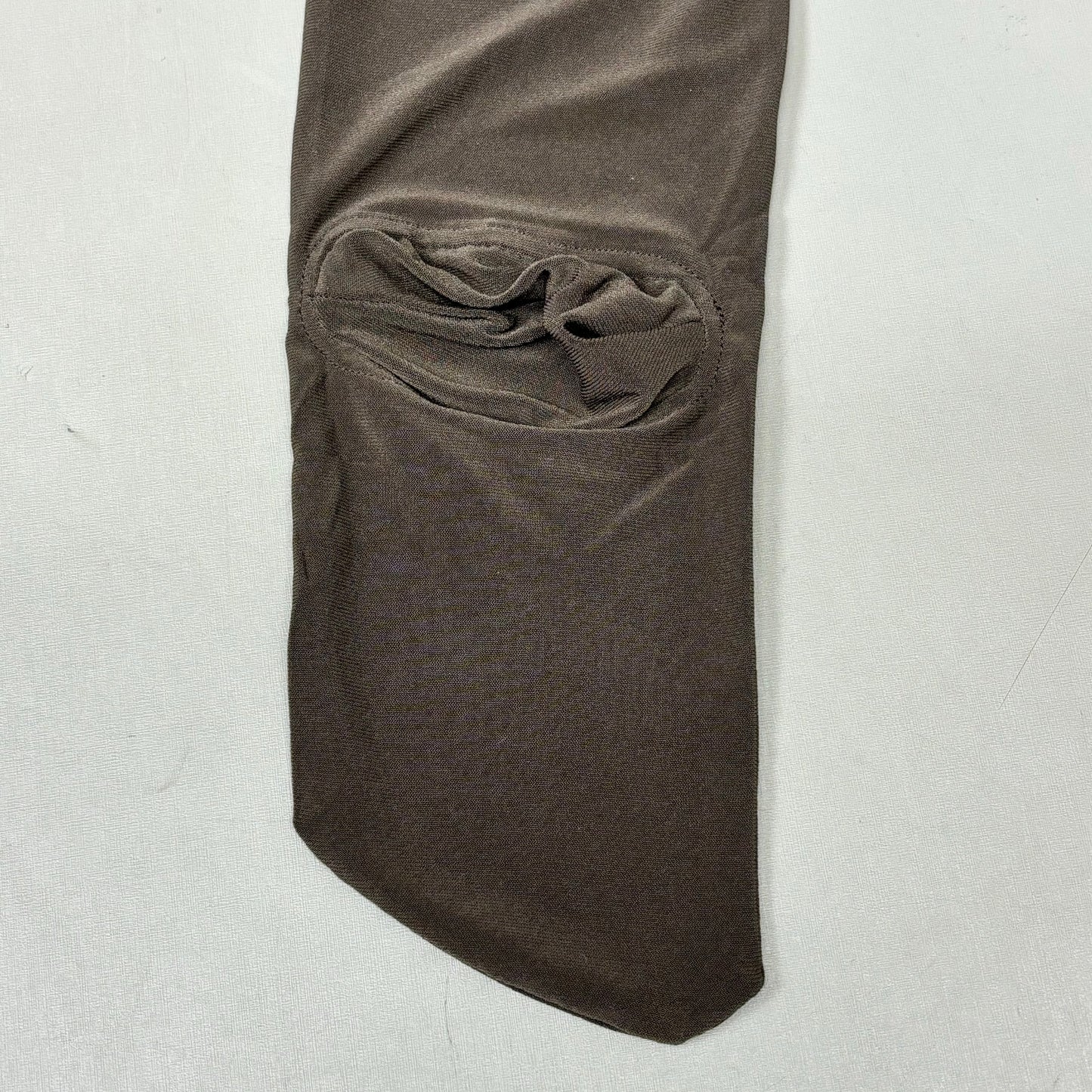 NORMA KAMALI Slim Fit Turtleneck Catsuit w/ Footsie Women's Sz XS/34 Chocolate