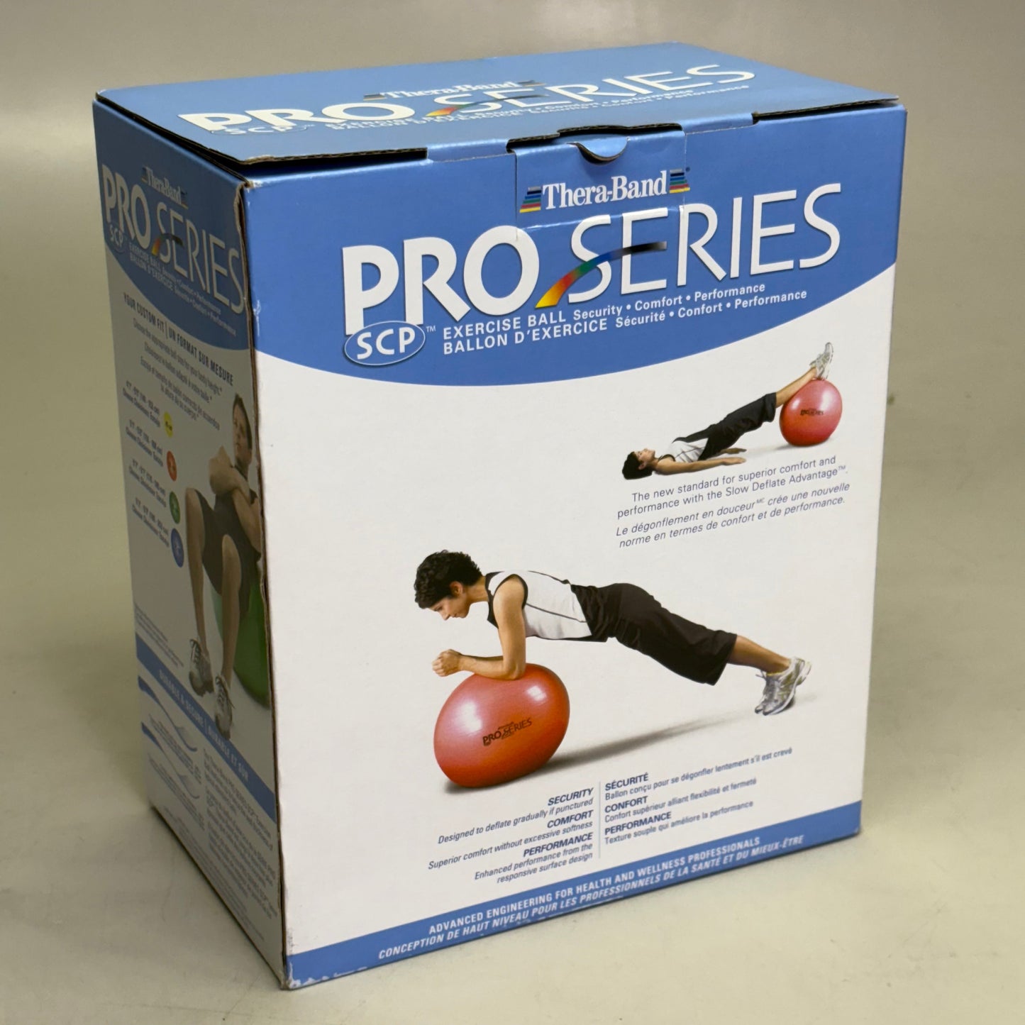 THERABAND Pro Series Exercise Ball Maximum Comfort And Performance   55cm Red 23020