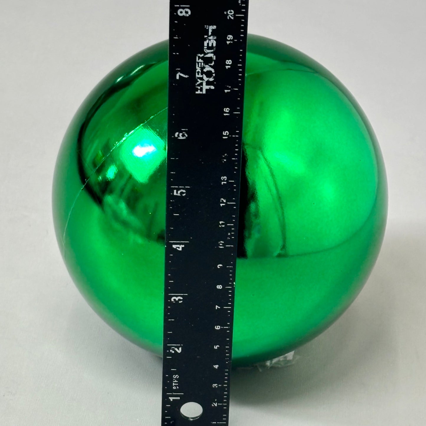 RAZ IMPORTS (2 PACK) Christmas Decoration Ornament Plastic 6" Shiny Green 4314923