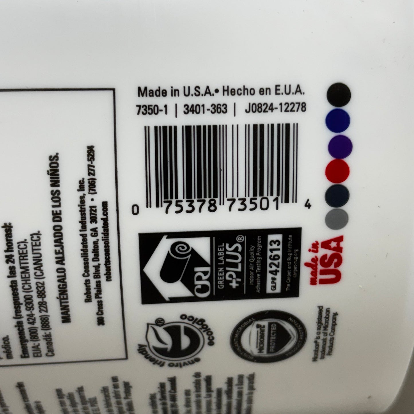 ROBERTS Universal Resilient Flooring & Vinyl-Backed Carpet Tile Floor Adhesive 7350