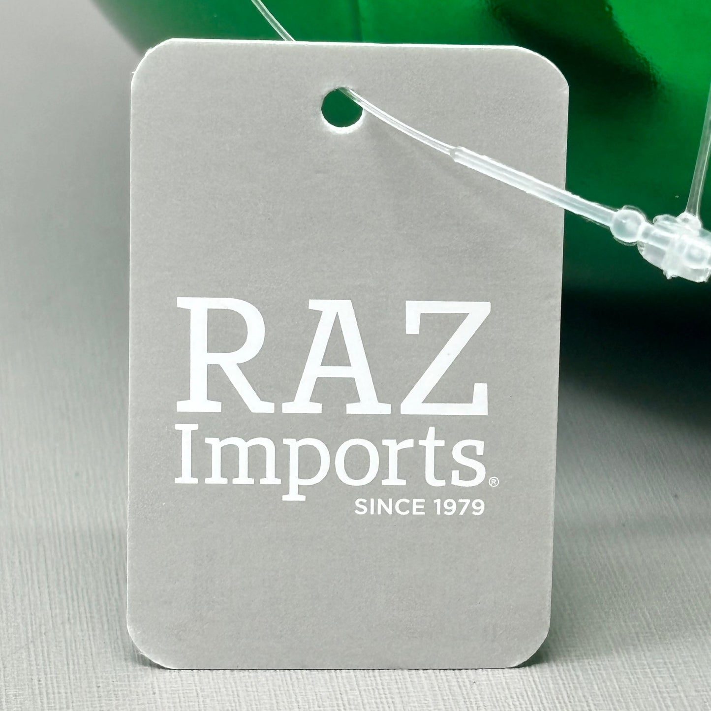 RAZ IMPORTS (2 PACK) Christmas Decoration Ornament Plastic 6" Shiny Green 4314923
