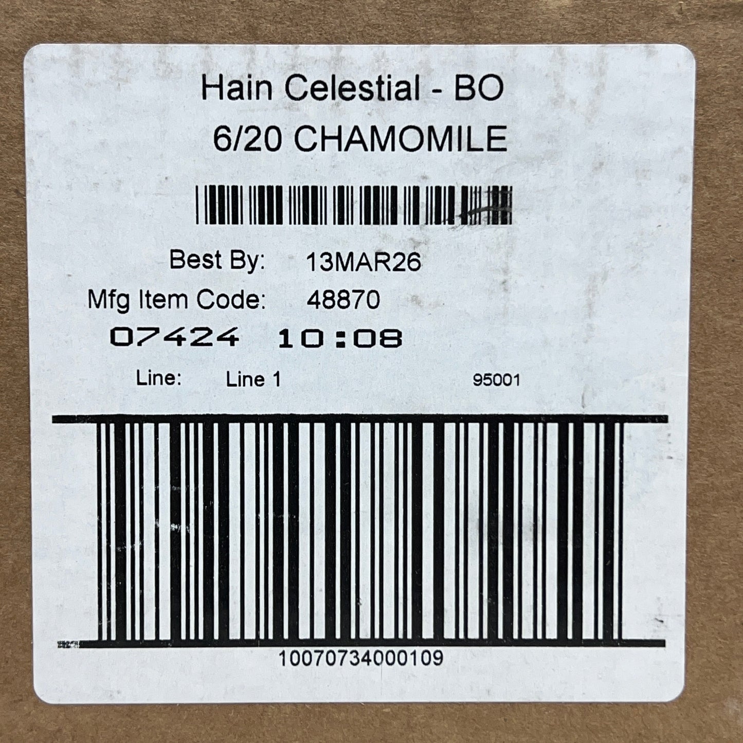 CELESTIAL SEASONINGS (6 PACK) Chamomile Herbal Tea 03/26 (New)