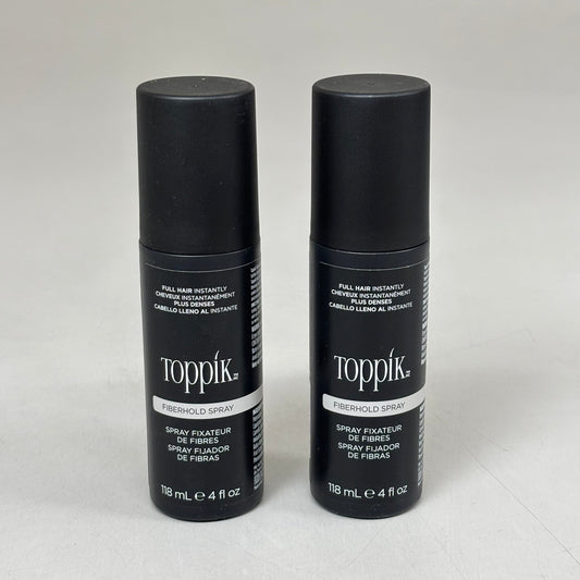 TOPPIK (2 PACK) Fiber Hold Spray Strengthening Bond for Hair Fibers 4 fl oz