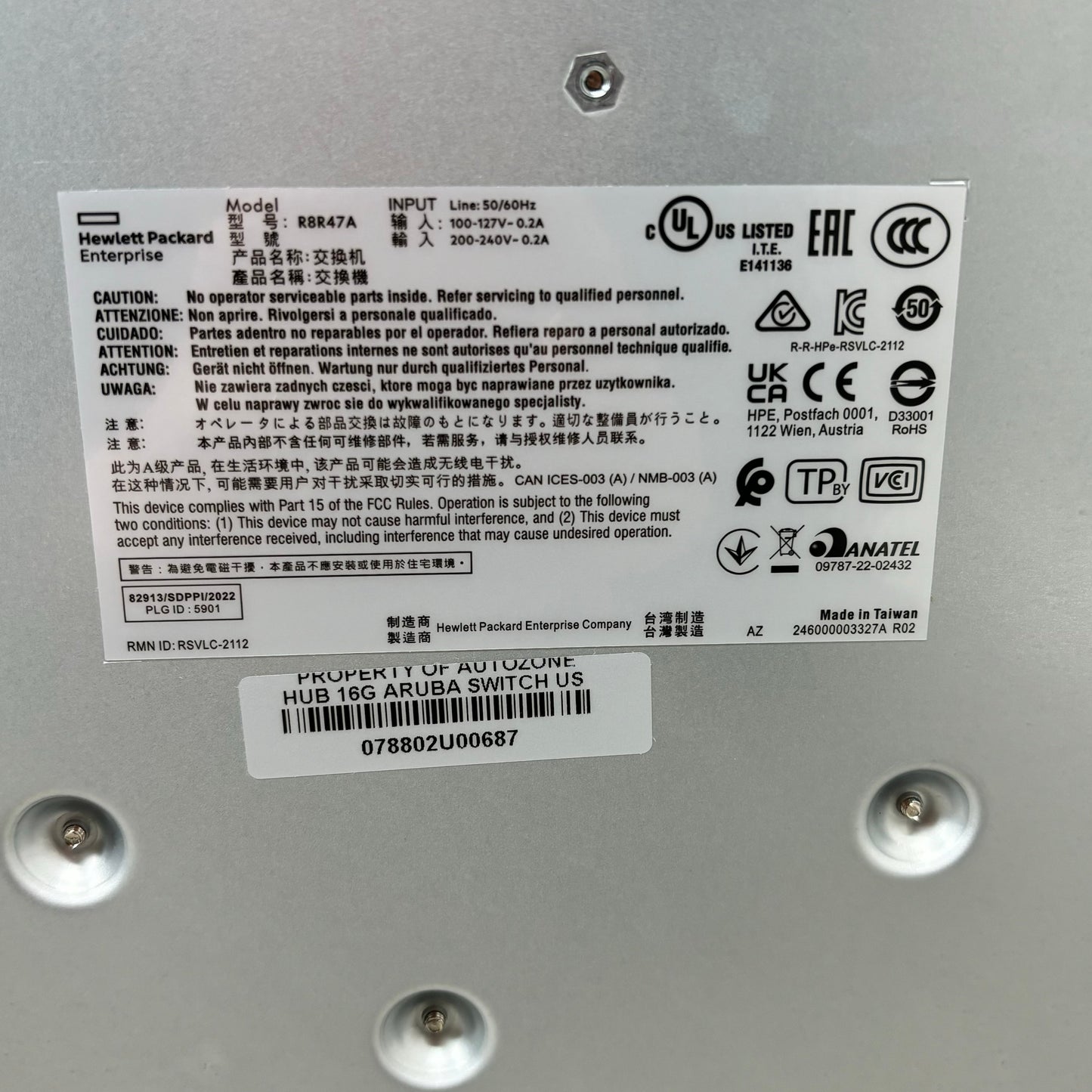 ARUBA HPE R8R47A Instant On 1430 16G Switch 16 ports (New Other) TW43L4803C