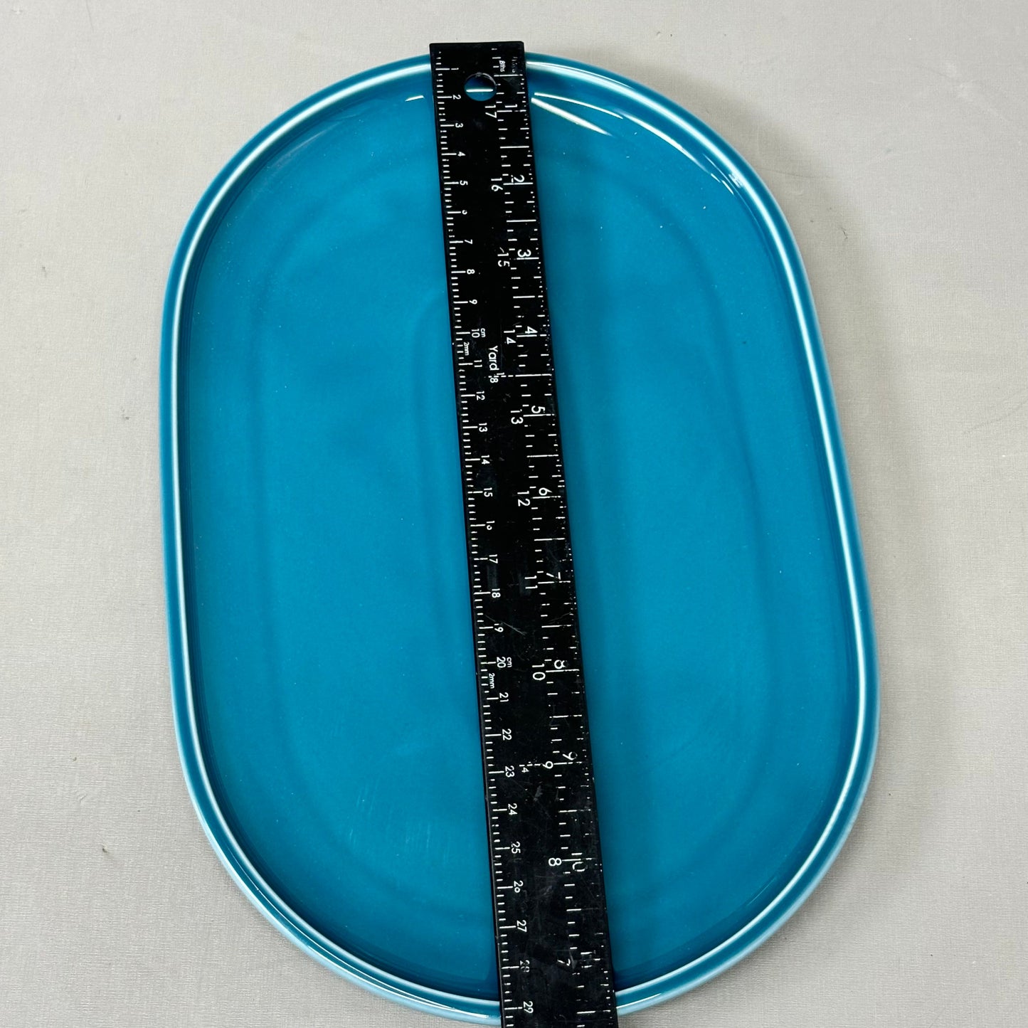 SCHONWALD Oval Companion Platter Porcelain Petrol Blue 6 PACK