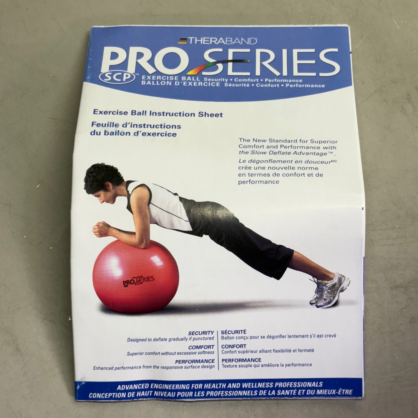 THERABAND Pro Series Exercise Ball Maximum Comfort And Performance   55cm Red 23020