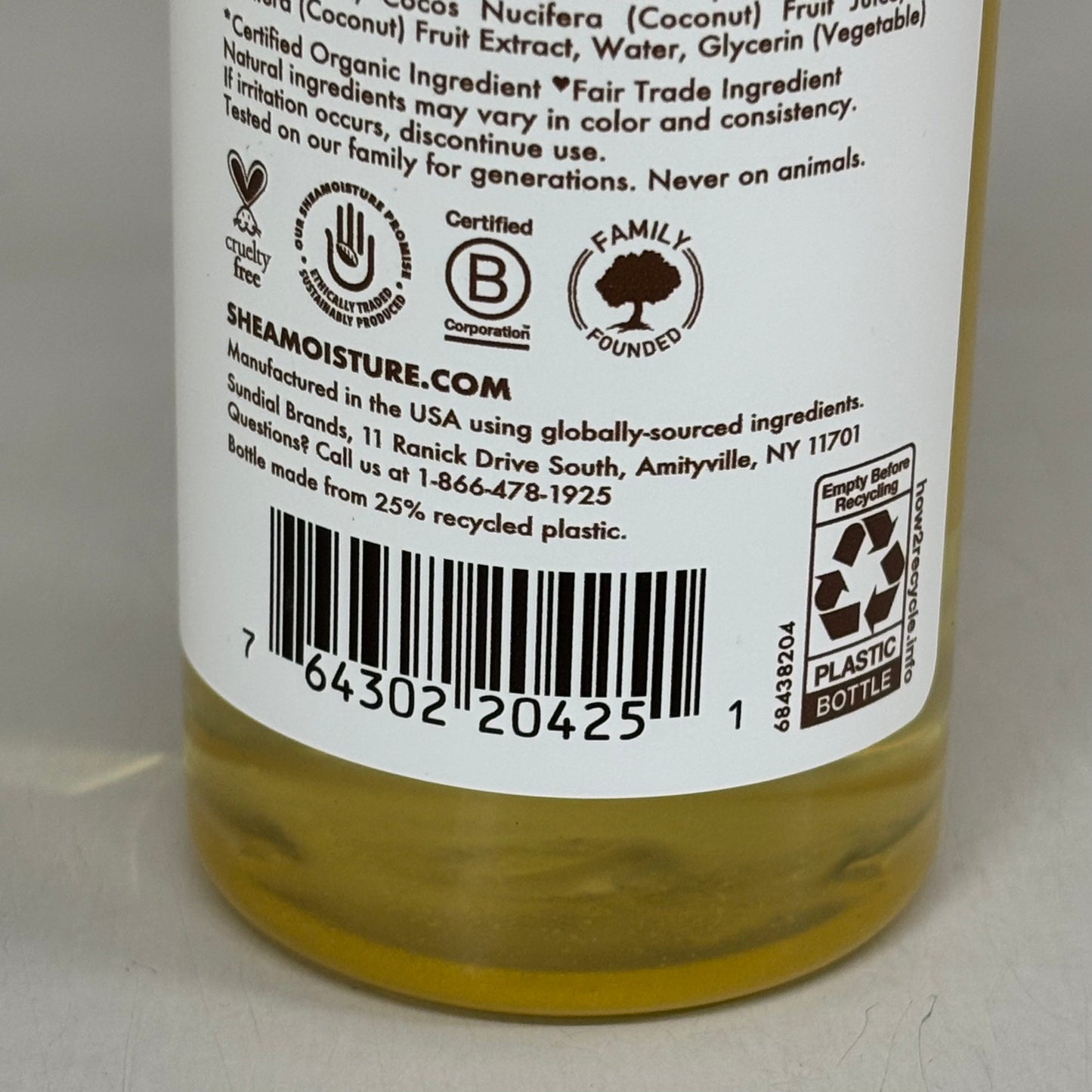 SHEA MOISTURE (2 PACK) 100% Virgin Coconut Oil Daily Hydration Body Oil 8 fl oz Tan 68633007