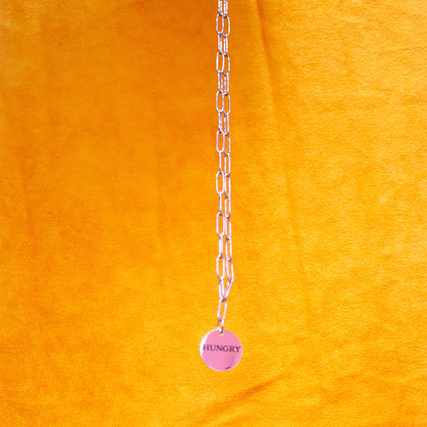 "Hungry" Engraved Necklace