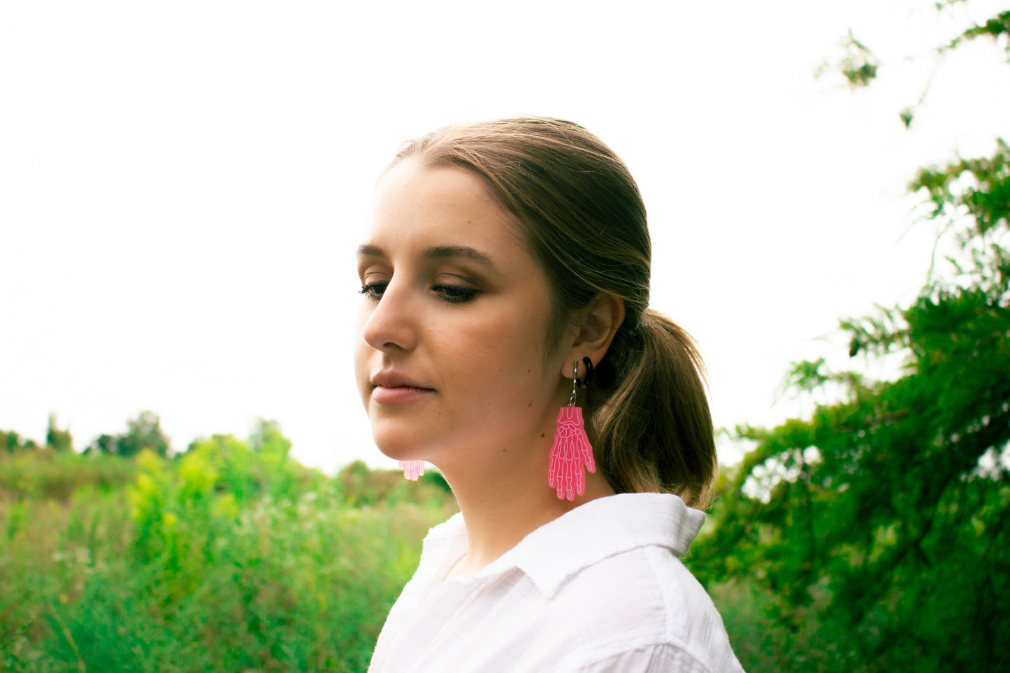 Glow-In-The-Dark Lazy Bones Earrings