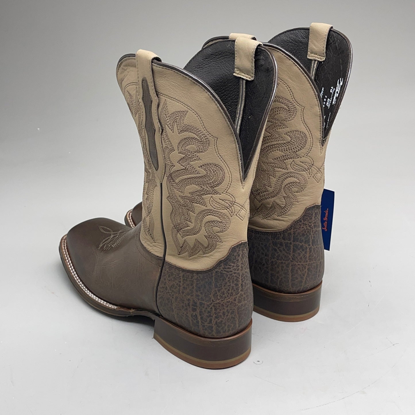 Tony Lama Jingle Bob Brown Print Style #TL3021 Men's Size 10 EE