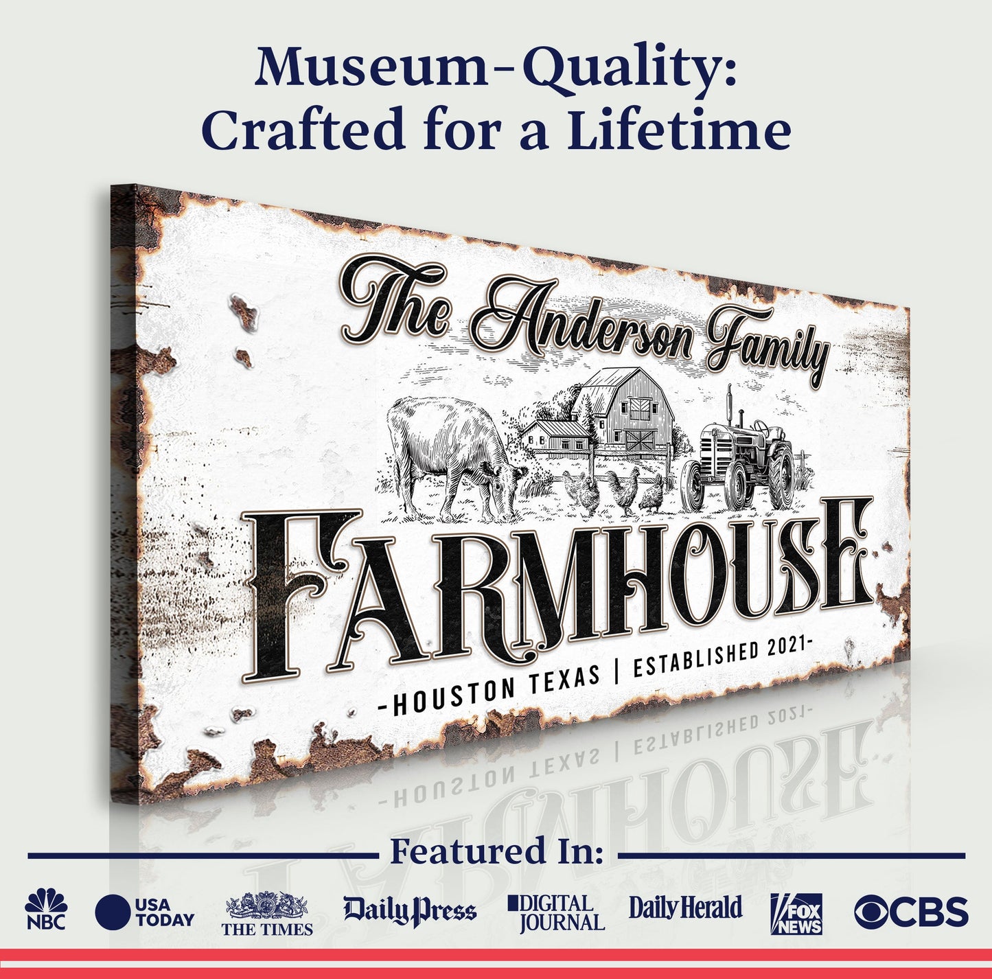 Personalized Farmhouse Sign III