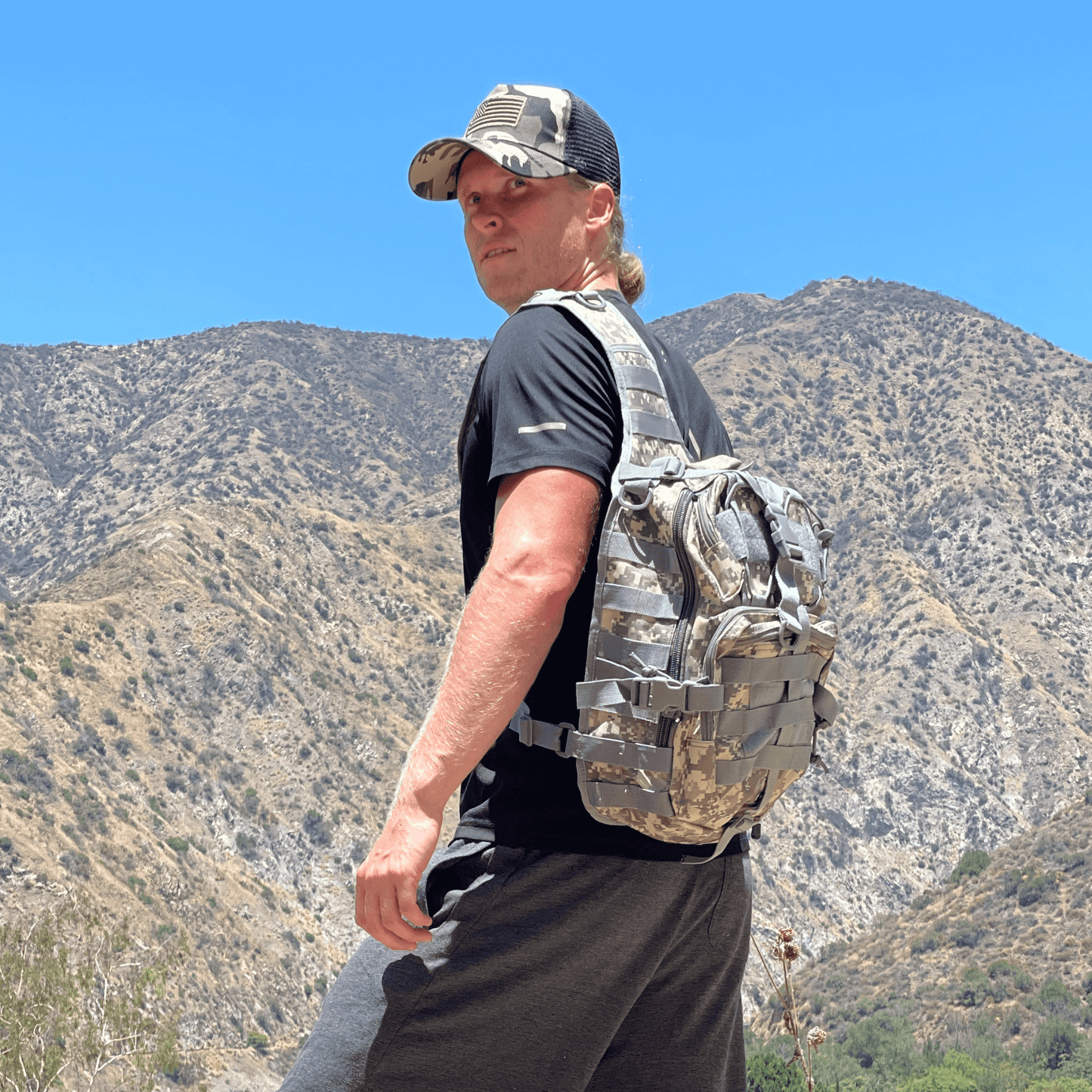 JupiterGear Tactical Military Sling Backpack 15L Shoulder Bag Molle Outdoor Daypack Backpack with Adjustable Strap
