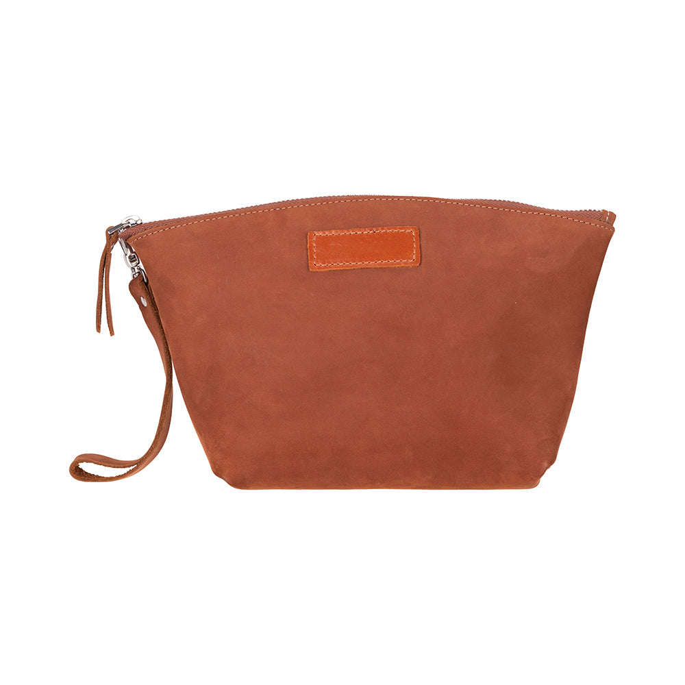 Avondale Premium Leather Dopp Kit - Travel Makeup Bag for Men & Women