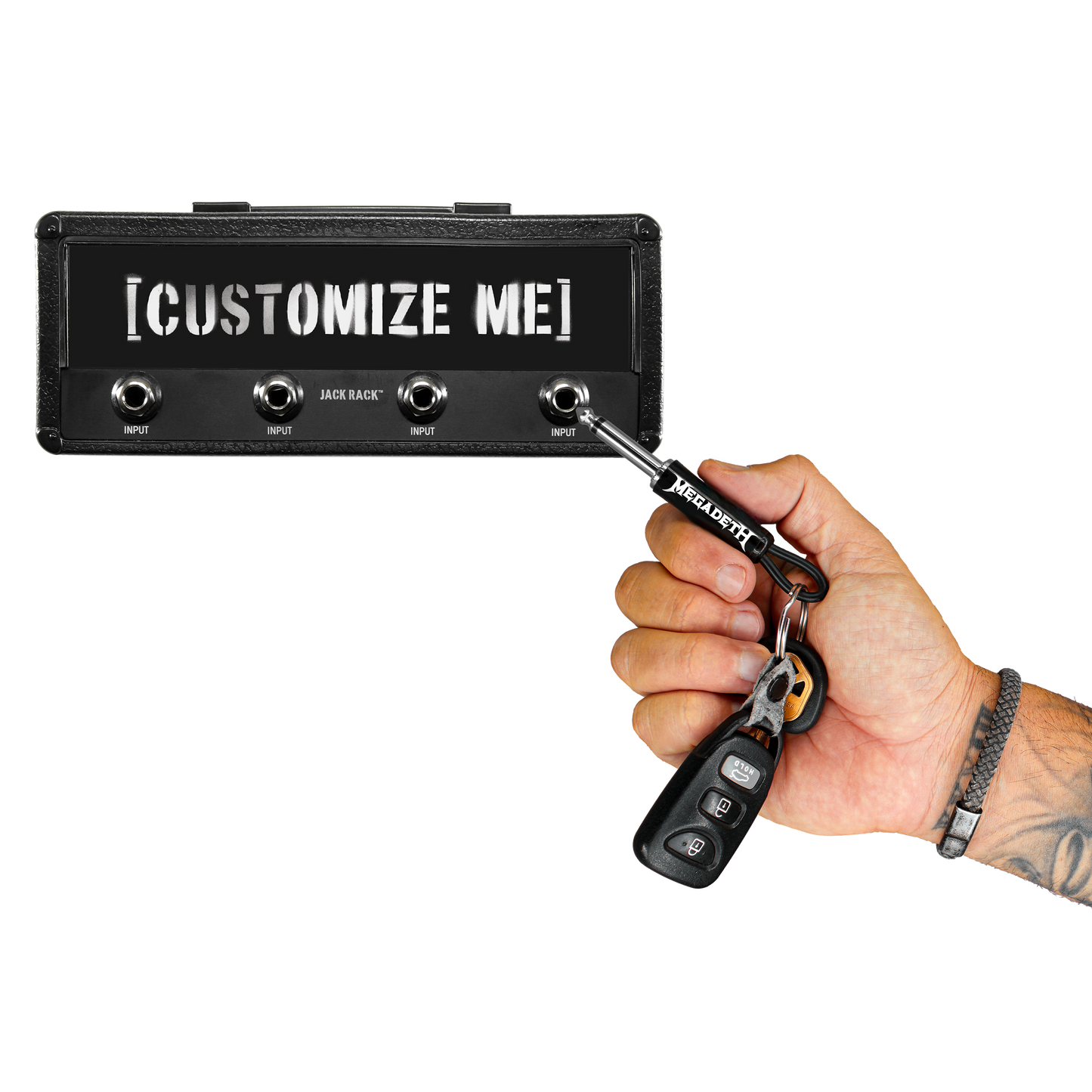 Megadeth Logo Guitar Plug Keychain