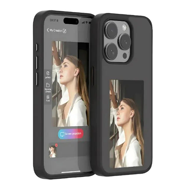 E-Ink Phone Case - Smart Display Phone Cover with Customizable Screen