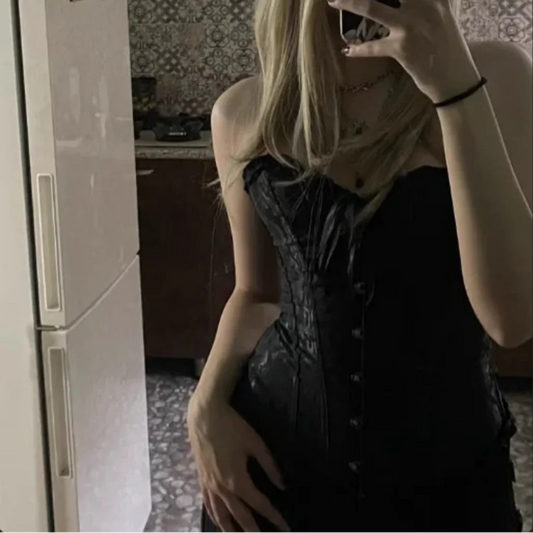 Lace Trim Corset bustier