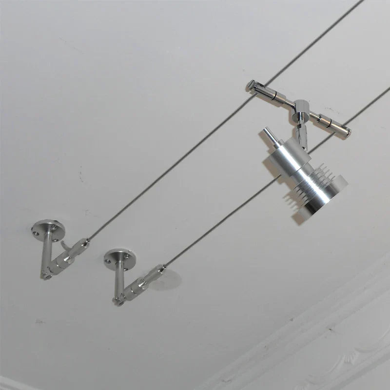12V Steel Wire Track Spotlights for Commercial and Decorative Lighting