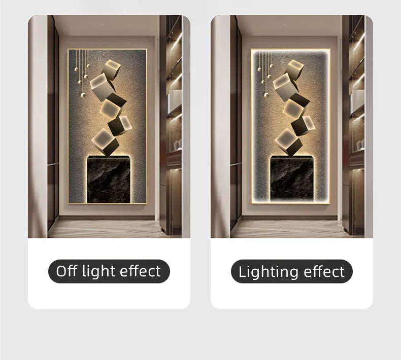 Dlight Decor Crystal Wall Art Glow Lamp for Interiors