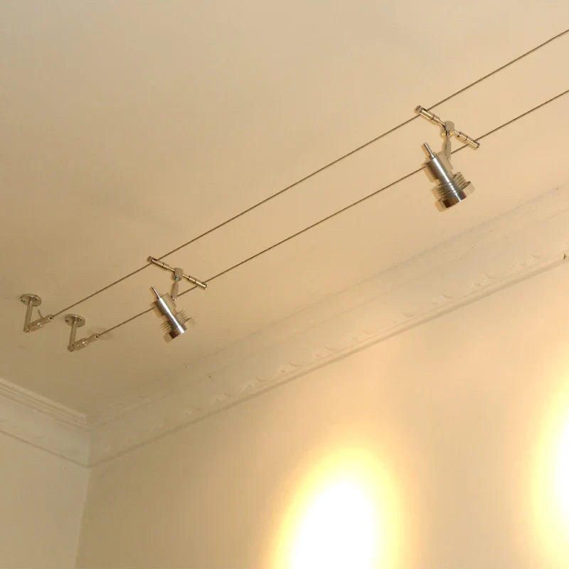 12V Steel Wire Track Spotlights for Commercial and Decorative Lighting